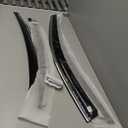 VESUL Compatible with Toyota Camry 2018-2024 L LE SE XLE XSE Hybrid Tape on Polycarbonate Rain Guards Window Visors Window Wind Deflector Shield Cover with 304 Stainless Steel Trim