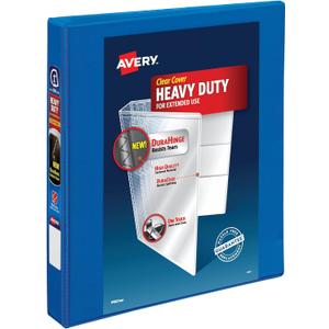 Avery Heavy Duty View 3 Ring Binder, 1" One Touch Slant Ring, Holds 8.5" x 11" Paper, 1 Pacific Blue Binder (79720)