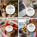 6 x Appreciation Gifts for Coworkers - Double Sided Ceramic Coworker Christmas Ornaments 2025, Work Besties Gifts for Women, Men, Work Friend, Colleagues, Unique for Coworkers