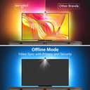 Sengled Ambient TV LED Backlights with Camera, Smart Strip Light for 50-60 inch TVs PC, (TV Sync Supports Off-line) WiFi RGB Lights, Works with Alexa & Google Assistant, App Control, Sengled Vision G2