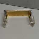 4 Pcs Gold Stainless Steel Display Risers, Display Stand for Cupcake Dessert Perfume Purse Handbag Shoe Jewelry and Funko Pop