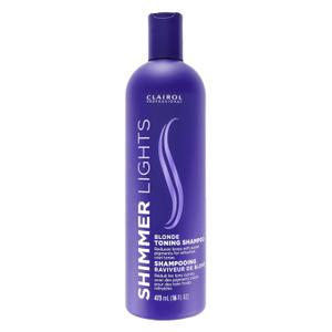 Clairol Professional Shimmer Lights Purple Shampoo| Neutralizes Brass & Yellow Tones | For Blonde, Silver, Gray & Highlighted Hair (16 Fl Oz (Pack of 1))