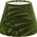Medium Drum Lamp Shade Barrel Fabric Lampshade Clip On Light Cover Lamp Shade Replacement for Table Lamp and Floor Light Green
