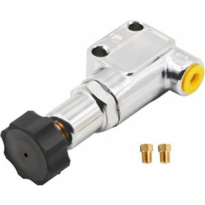 Nakkaa 260-8419 Steel/Copper Knob Adjustable Brake Proportioning Valve 1/8"-27 NPT Outlet Replace 260-12627