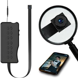 DIY Hidden Camera Module, Mini Spy Camera WiFi for Inside Home, 1080P Indoor Wireless Security Camera with Phone App, Bluetooth Setup, SD Auto Record Without WiFi, Covert Nanny Cam (Video Only)