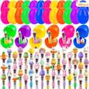 48 Pack Easter Eggs Bulk with Multicolor Pen in One - Easter Egg Fillers & Easter Party Favors, Non-Candy Basket Stuffers for Egg Hunt Gift