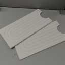 Large Faucet Mat for Kitchen Sink - Stone Drying Mat for Kitchen Counter, Diatomite Fast Drying Stone Sink Tray, Super Absorbent, Stylish Decor and Protector for Bathroom (Light Grey, 23.6" x 5.5")