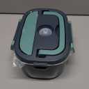 Electric Lunch Box Food Heater, 80W Portable Warmer for Car Truck Work with 304 Stainless Steel Container, 12V/24V/110V Green Heated Lunch Box Suitable for Ideal Driver/Work/Gift