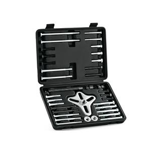Orion Motor Tech Harmonic Balancer Puller Kit, 49pc Power Steering Pulley Puller Installer Tool Set, Heavy Duty Steering Wheel Puller Tool Kit for Flange Type Gear and Crank Puller