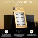 Lilly Lashes Luxury Synthetic Half Lashes (Pack of 4), False Eyelashes, Natural Looking Wispy Lash Strips, Multi-Pack Reusable Up To 15x, Eyelash Glue not Included (Enchanting)