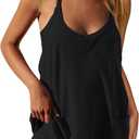Nirovien Womens Tennis Dress Workout Mini Dress with Shorts Sleeveless Spaghetti Straps Golf Athletic Dresses, XS