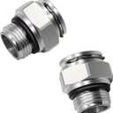 2PCS Transmission Cooler Line Fittings, Quick Connect Oil Cooler Tube Connector Compatible with Dodge Ram 1500 2500 4500 Jeep Grand Cherokee Wrangler Chrysler 300 Replace# 52854784AA