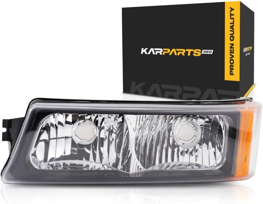 CarLights360 For 2003-2006 Chevy Silverado 1500 Park/Signal Light Assembly Driver Side | Includes Running Lamps | For GM2520185 | 15174060 | 15199556