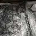 JARDIN DE CENTENNIAL Patio Bistro Set.Rust-Resistant Cast Aluminum Bistro Table Set with Umbrella Hole for Backyard (Rose Copper)