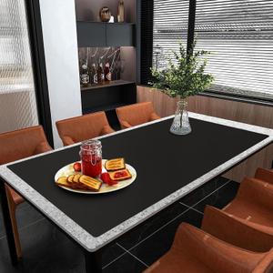 Large Silicone Mat, 72x16 Heat Resistant Mats for Countertop, Cuttable Waterproof Kitchen Counter Mat, Multipurpose Countertop Protector Mat, Silicone Mats for Kitchen Counter (Black)