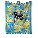 Football Blanket Gifts Team Color Plush Fleece Cozy Sports Throw Blanket for Sofa Bed Living Room Tailgate Multiple Sizes Gift for Sports Fans
