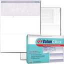VersaCheck ValueChex - 500 Blank Business Voucher Checks - Blue Classic - 500 Sheets Form #1000 - Check on Top