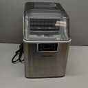 EUHOMY Ice Cube Maker Machine Countertop, 2 Ways to Add Water, 45Lbs/Day 24 Pcs Ready in 13 Mins, Self-Cleaning Portable Compact, with Ice Scoop & Basket, Perfect for Home/Kitchen/Office/Bar