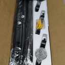 YaFex Curtain Rods 32-144 Inch, Heavy Duty 1 Inch Adjustable Curtain Rod for Windows, Black Extra Long Window Treatment Rods, Modern Design, Easy Installation