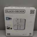 BLACK+DECKER Box Fan with 3 Speed Settings, 20 Box Fan with Carrying Handle, Rotary Knob and Recessed Cord Storage, Portable Fan and Cooling Fan for Home, Office, Garage, Basement & More (White)