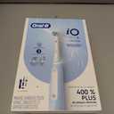 Oral-B iO Deep Clean Rechargeable Electric Powered Toothbrush, Icy Blue with iO Series 3 Limited, 2 Brush Heads and Travel Case - Pressure Sensor to Protect Gums - 3 Cleaning Settings - 2 Minute Timer (1 Count (Pack of 1))