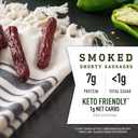 Duke's Pork Hatch Green Chile Smoked Shorty Sausages, 7g Protein Per Serving, 2.5 oz. Snack Bags (Pack of 7) (EXP 06/05/26)