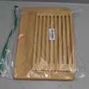 RoyalHouse Large Premium Natural Bamboo Bread Cutting Board with Crumb Tray, Bread Serving Tray for Kitchen