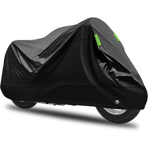 Motorcycle Cover Heavy Duty with Anti-Theft Lock Hole,Water Resistant Scooter Cover for All Weather Outdoor Protection,Universal Moped Covers for Motorcycle Length up to 100.39"