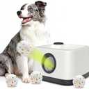 Automatic Dog Ball Launcher, Auto & Manual Dual Mode Dog Ball Thrower, Interactive Dog Toy for Boredom & Brain Stimulation with 4 ETPU Balls, Indoor Outdoor Use for All Breeds