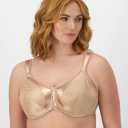 Women's Bali Minimizer Bra Satin Tracings Underwire Satin non Padded Full DF3562
 34DDD