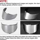 PSLER Sedici Strada 2 Visor - Sedici Strada 2 and Strada 3 Face Shield Motorcycle Helmet visor Accessories Replacement for LS2 FT2 VECTOR Sedici Strada 2 Strada 3 FF801 FF397Silver