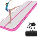 Estgora Gymnastics Mat for Tumbling Tumble Track, Thick Inflatable Gymnastic Training Equipment For kids At Home Gym Cheerleading with Electric Pump