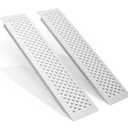 Aluminum Shed Ramp 2PCS, 880 LBS Capacity 47.2" x 8.5" Loading Ramps, Lightweight Sturdy Anti-Slip Ramps with Punch Plate Surface for Lawn Mower, Bike, Hand Truck, Motorcycle