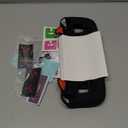 PlayVital Cute Demon Protective Case for Steam Deck LCD & OLED, Kawaii Anti-Slip Protector for Steam Deck OLED with Thumb Grip Caps & Trackpads Stickers & Back Button Enhancement Set - Black