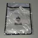 Upgraded Two Pockets Fireproof Document Bag (2000), andyer 15x 11Waterproof Fireproof Money Bag for Cash with Zipper, Important Document Storage Organizer for Valuables, Legal Documents Safe (Grey)