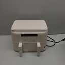 bella 4 Qt TriZone Air Fryer, EverGood Ceramic Nonstick Coating, Dual Basket Design w Removable Divider, Digital Touchscreen Control w 6 Preset Cooking Options, 1200 Watt, 3lb Capacity, Oatmilk