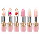 BestLand 6 Pcs/Set Flower Jelly Lipstick Set Temperature Change Moisturizer Long Lasting Nutritious Shimmer Lip Balm Magic Color Change Lip Gloss (Color Changing Lipstick Set B) (6 Count (Pack of 1))