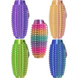 Little Ouchies Pain Fidget, Pain Stim Fidget for Stress Relief & Focus, Little ouchies, Mini Fidget Toys, 3D Printed with Hard Spiky Fidget Massage Keychain, Novelty Keychains (Little-5Pcs)