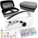 Sewing Kit:Sewing bliss in one box.Handheld sewing machine,beginner's sewing kit with storage,two power supply modes,portable mini sewing machine,Handheld Sewing Machine for Beginners.