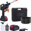 Portable Cordless Pressure Washer with Water Tank - High Pressure Car Washer, 20V Battery Powered, Wireless Mini Pressure Washer for Cars, Home, Patio, and Outdoor Cleaning