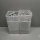 M MCIRCO Extra Large 7qt / 6.5L/220oz Tall Food Storage Containers, WIDE & DEEP, 4-Piece Plastic Airtight Kitchen Pantry Storage Containers for Flour, Sugar, with 4 Measuring Cups,20 Labels