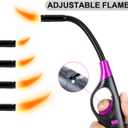 4 Pack Candle Lighter Long Lighters, Refillable Butane Lighters for Candle Camping Fireplace Party BBQ Grill(No Fuel)