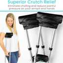 Vive Premium Crutch Pads & Hand Grips - Comfortable, Breathable, Machine Washable Padding - Moisture Wicking & Odor Reducing Pillow Accessory Covers for Adult & Youth Walking Crutches