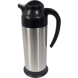 Update International (SV-70) 24 Oz Black and Stainless Cream Server,Clear