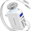 5 in 1 Retractable Wall Charger for Galaxy Watch 8/7, Foldable & Smart Display, Up to 67W Single-Port USB C Fast Charging, Gan Block for Samsung Galaxy S26/25/24,iPhone,MacBook Pro,Laptop,iPad,Pixel