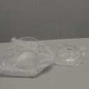 Transparent Glass Pot, Borosilicate Stewpot With Two Ears Crystal Clear Glass Cooking Pot, to Cook Noodles Soup Milk Baby Food Etc (Color : Clear, Size : 2000ml) (2.1 Quarts)