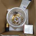 Rechargeable Cordless Table Lamp, 5000mAh Battery Operated Lamp, Wireless 3Level Dimmable Touch Lamp, Portable Night Bedside Brass Lamp, Desk Light for Home Decor, Patio, Restaurant, Dining, Size: 1 Pack - 16.3 inch