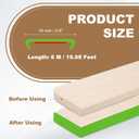 PATIKIL 5/8 Inch x 20 Feet U Shape Edge Banding, TPE Rubber Edge Trim Self Adhesive Veneer Edging Trim for Veneer Furniture Cabinets Shelves Table, Green