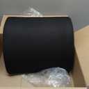 Amazon Basics Rectangular Memory Foam Back Support Cushion for Office Chairs, Non-Slip Base for Long Sitting, Black