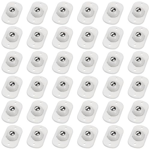 TRVL FIELDER Self Adhesive Caster Wheels, Appliance Rollers Appliance Slider for Kitchen, 360° Swivel Small Casters - Solve Coffee Maker Air Fryer Small Appliances Countertop Sliding (White - 36 Pcs)